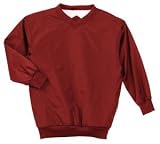 NEW Sport-Tek - Nylon V-Neck Wind Shirt Red-3XL