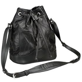 Black Buttery Soft Leather Shoulder Bag