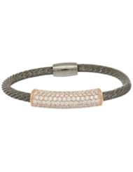 Silver 7" Ruthenium Rose Finish 4.2mm Diamond