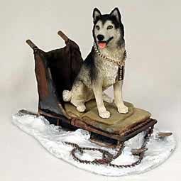 Siberian Husky Figurine - MyDog SE (Blue Eyes)