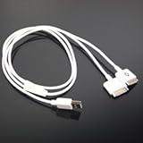 3Ft Dual USB Splitter Charging Cable for ALL iPhone iPad iPod iTouch with C ....