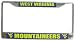 West Virginia Mountaineers Chrome License Plate Frame - SET OF 6 - Sports Merchandise
