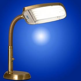 BlueMax 70w Full Spectrum Dimmable Desk Lamp - Brass by BlueMax