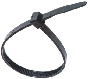 14 Inch - 120lb - Cable Ties - Black - 100 Per Pack