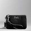 Coach Penelope Leather Wristlet Bag Case for IPOD 42230 Black