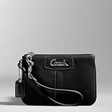 Coach Penelope Leather Wristlet Bag Case for IPOD 42230 Black