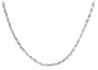 Sterling Silver 4.4mm Diamond-Cut Rope Necklace