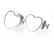 Ziovani Pair Heart Stainless Steel Stud Earrings