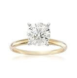 1.50 Carat Diamond Solitaire RSVP Engagement Ring In 14kt Yellow Gold