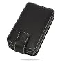 Pdair Black Leather Flip Case for HP iPaq 200/210/211/212/214