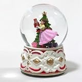 IMAGE OF Kurt S. Adler 4-Inch X 5.5-Inch Glass and Earthenware Clara with Nutcracker, Musical Waterglobe, Nutcracker Suite
