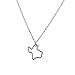 Lux Accessories Texas Pride State Outline Pendant Necklace.