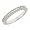 14K White Gold Diamond Wedding Anniversary Band Ring Antique Style in Pave Setting 4 (I-SI Clarity, G Color)