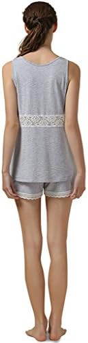 Ant Tree Women's Modal Knit V Neck Summer Tank Top and Shorts Pajama Set