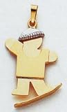 Boy Snow Boarding Charm - XK822