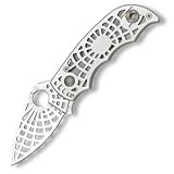 Spyderco S Silver Aluminum Plain Edge Knife