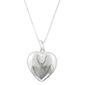 Sterling Silver Puffed Heart Necklace