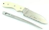 MYERCHIN A001P OFFSHORE SYSTEM BOATING RIGGING 3/4 SERRATED KNIFE WITH SPIKE & SHEATH