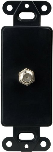 Eaton 2162BK Decorator Mounting Strap with Coaxial Adapter, Black Finish