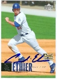 Andre Ethier Autographed/Hand Signed Baseball Card (Los Angeles Dodgers)