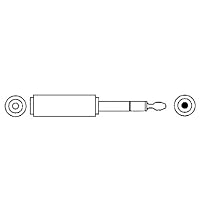 Hama 3.5mm Stereo Socket - 6.3mm Stereo Plug