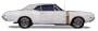 1968 Oldsmobile 442 Fender "Racing Stripe" Stripe Kit - WHITE