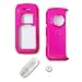LG enV VX-9900 VX9900 Solid Magenta Snap-On Crystal Case Cover with Removable Belt Clip