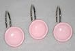 PINK Round SHOWER CURTAIN HOOK rings bathroom decor NEW