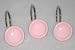 PINK Round SHOWER CURTAIN HOOK rings bathroom decor NEW