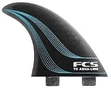 FCS TC Aqua-Line Performance Core Surfboard 5-Fin Set - Black/Aqua