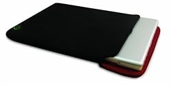 HandStands Reversible 17 inch Laptop Sleeve- -Black/Burgundy