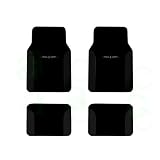 A Set of 4 Universal Fit Plush Carpet with Vinyl Trim Floor Mats For Cars Trucks -... 
