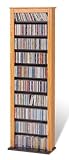 Slim Barrister Tower Audio Video Storage Rack - Oak