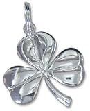 Sterling Silver 3 Leaf Clover Charm