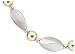 14k Yellow and White Gold Twisted Asymmetrical Necklace, 18