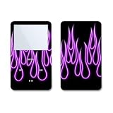Purple Neon Flames Design Skin Decal Sticker for Apple iPod video 30GB/ 60GB/ 80GB Player
