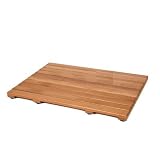 Rectangle Western Red Cedar Teak Mat Finish: Outdoor Use Lacquer, Size: 35.5