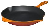 Le Creuset Enameled Cast-Iron 10-1/4-Inch Skillet with Iron Handle, Flame