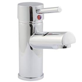 Modern Bathroom Round Mono Basin Mixer Tap
