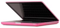 Speck Products MB13AU-SAT-PNK MacBook 13-inch Aluminum Unibody/Black Keyboard See Thru Satin Soft Touch Hard Shell Case (Pink)