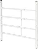 Prime-Line Products S 4768 FIXED Window Guard, 31 in. - 54 in. x 21 in., Steel, White, 4-Bar, NON-EGRESS