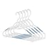 Sure-Grip Hangers - Set of Five (White/Blue) (8.75"H x 16.25"L)