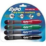 Expo Grip  Bullet 4 Pack Black Blue Green Red