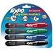 Expo Grip  Bullet 4 Pack Black Blue Green Red
