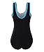 ReliBeauty Womens Solid One Piece Bathing Suit (XXX-Large(US14-16), Black)