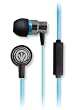 iFrogz EP-TP-MIC-BLU Transport EarBuds with Mic - Retail Packaging - Blue
