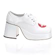 *JAZZ-03, MEN WHITE PAT NURSE DISCO SHOES
