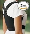 ShouldersBack Posture Support- Black Medium Two Pack
