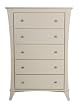 Kidz Decoeur Long Beach 5 Drawer Chest, Cream