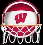 University of Wisconsin Badgers Neon Basketball Hoop